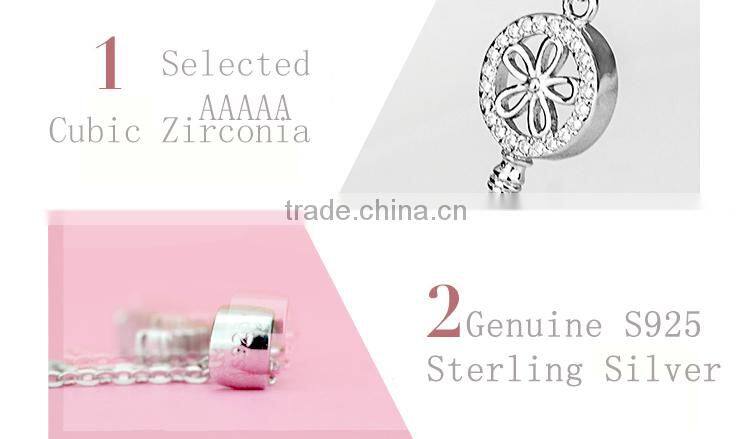 Beautiful rhinestone necklaces pendants silver jewelry thailand