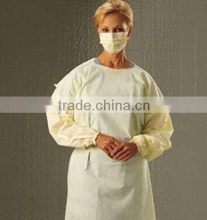 non woven blue disposable gown,surgical disposable gown