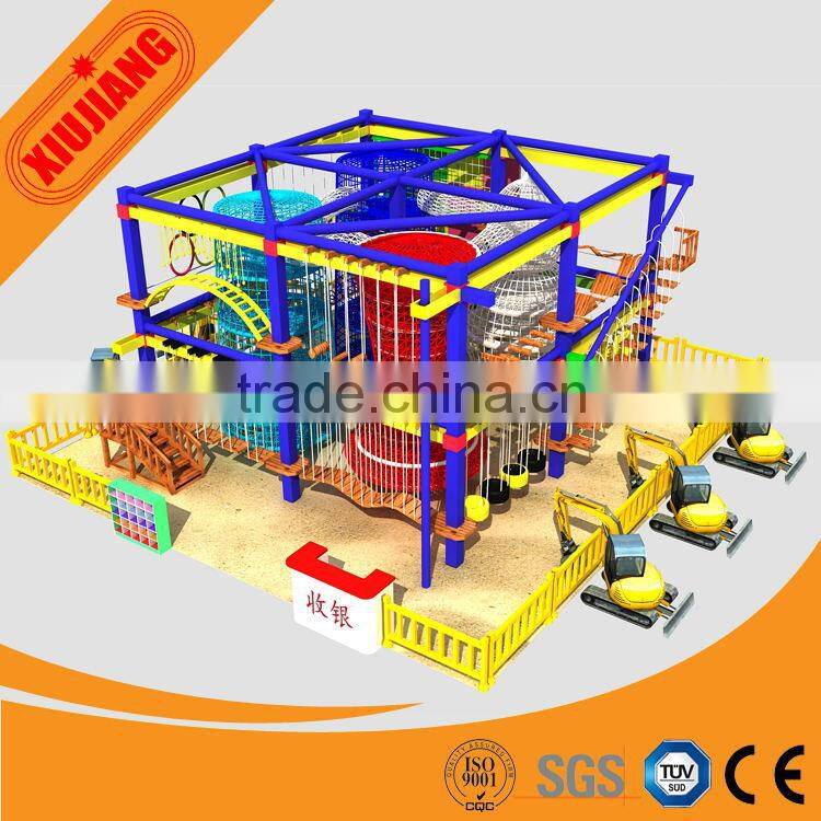 Kids indoor obstacle course, Training playground equipment indoor for shopping mall