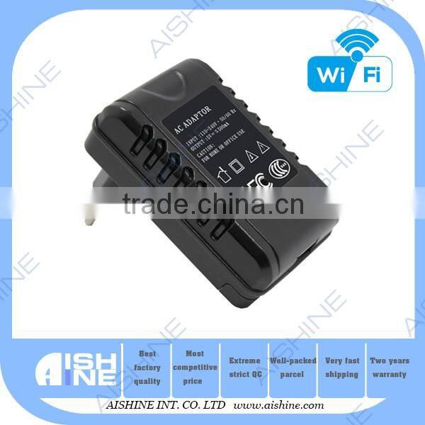 AC adapter dvr hidden camera with video input and the ability to power your camera