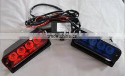 Police safety vehicle bule led strobe flash warning dash light MR01-2LED