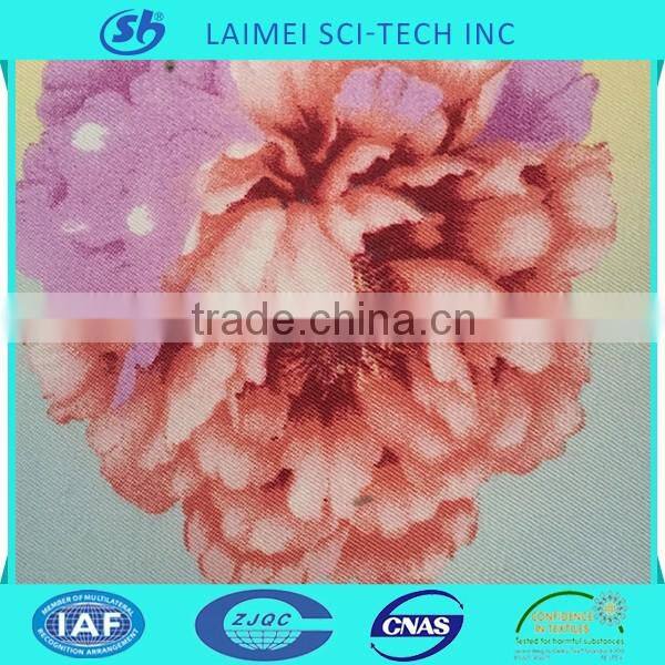 100% polyester disperse printed twill bed sheet fabric
