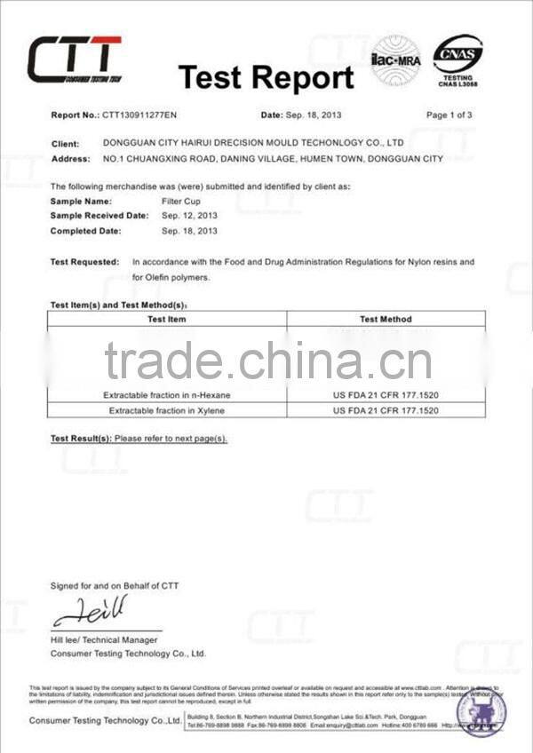 K-carafe k cup replacement paper filter with China Factory price