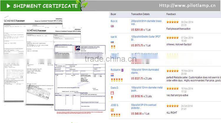 10mm 12v Oven led indicator lighting with LED bulb pilot signal lamp 18.5cm wire