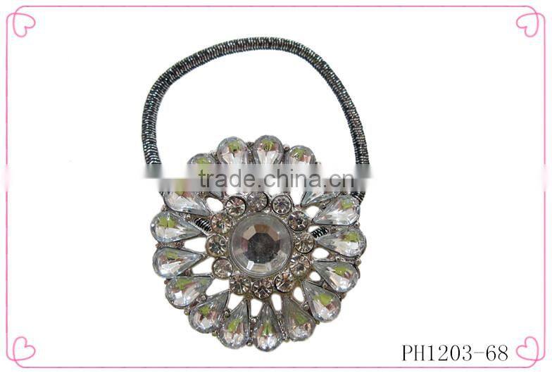 Rhinestone elastic hair bands,hair elastic band,wholesale elastic hair band