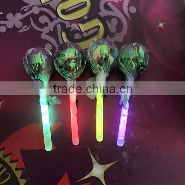 Fancy Lollipop Candy With Glow Stick / Assorted Flavour Fluorescent lollipop