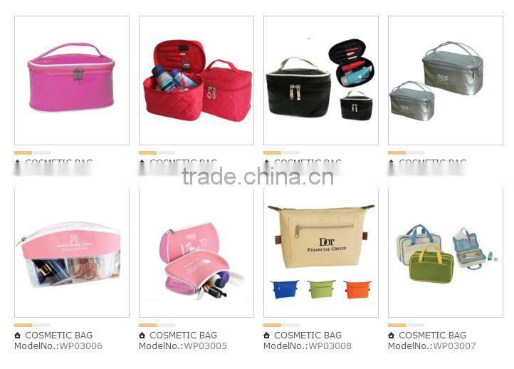 Promotional fashion eco beauty travel cosmetic bag