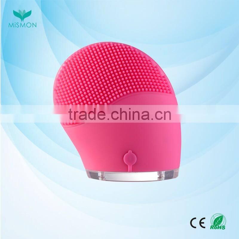 2017 CE certification facial cleansing brush ,rotating facial brush,facial massage brush