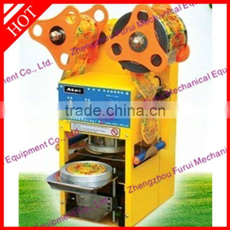 Semi-automatic form fill seal machine with compact structure