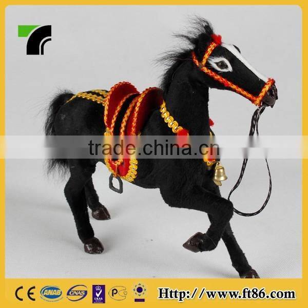 Amusement toy 2015 popular high quality big plush ride on toy horse