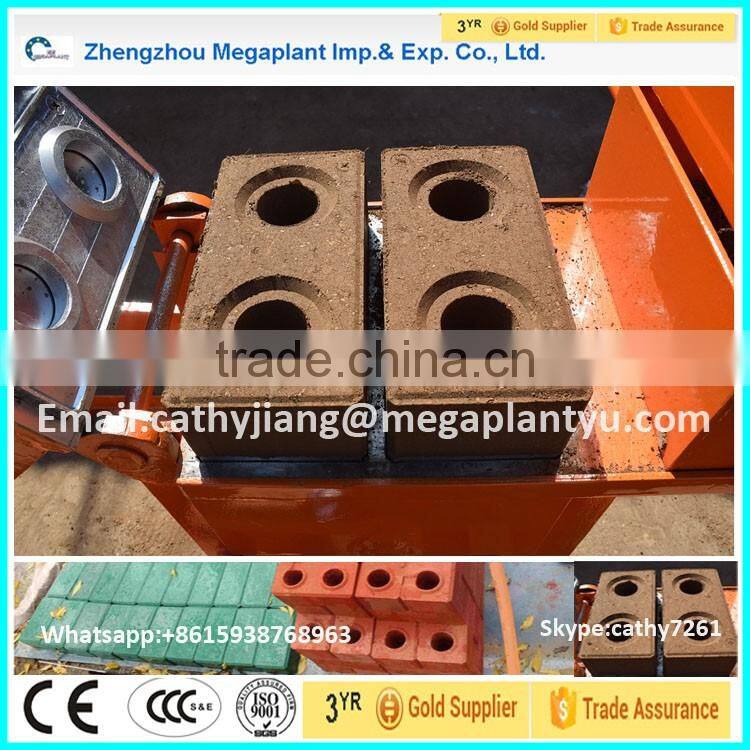 Building Used manual clay interlocking brick machinery price