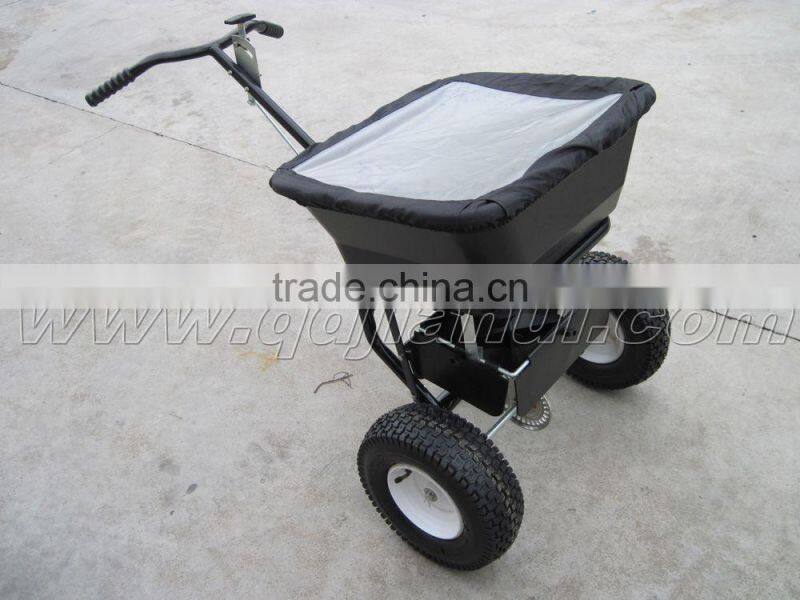 new design 100lbs walk behind salt spreader