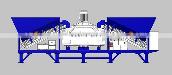 New structure MD1200 mobile concrete mixing plant