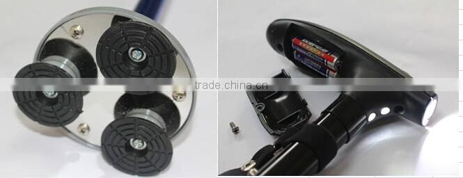 Folding Walking Stick foldable 4 section walking stick with led light crutch walking cane