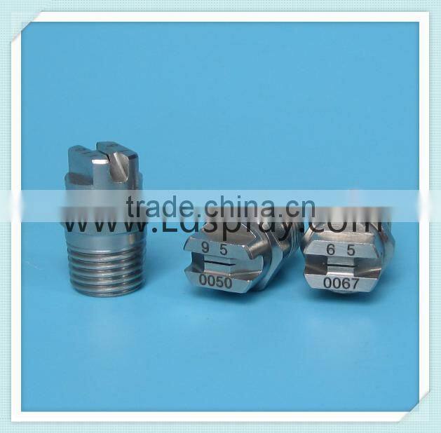 11001,9501,8001,6501,5001,4001,2501,1501 Small capacity flow rate of flat fan jet spray nozzle