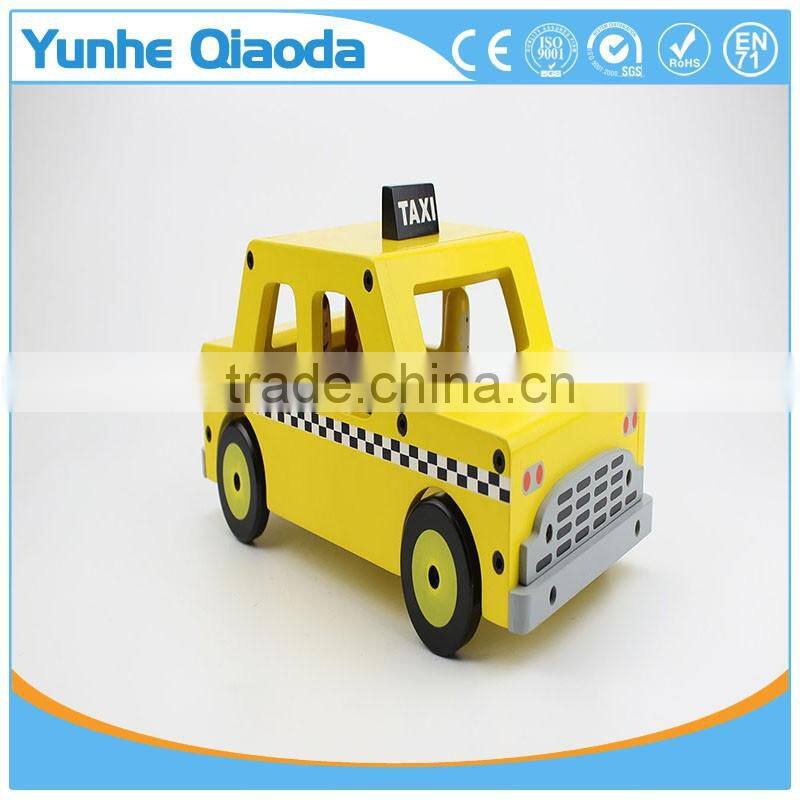 Wooden Wheels Natural Beech Wood Taxi Cab by Imagination Generation