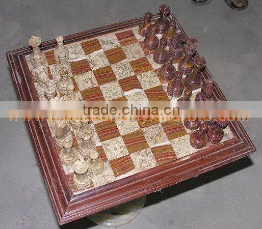 Bottom Price New Type ONYX CHESS BOARDS WITH FIGURES