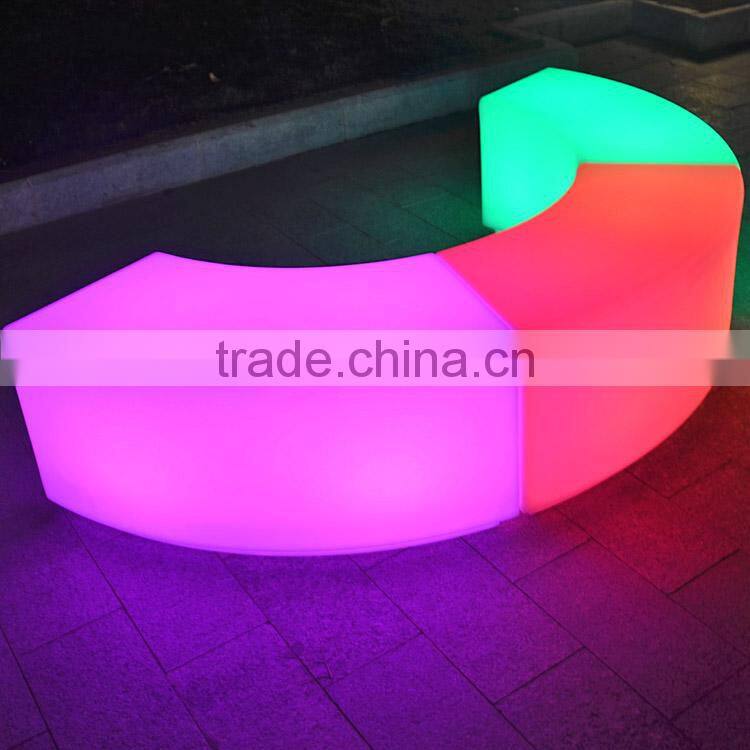 used nightclub furniture led sofa pub led furniture RGB Color Changing Brighting LED Bar Stool