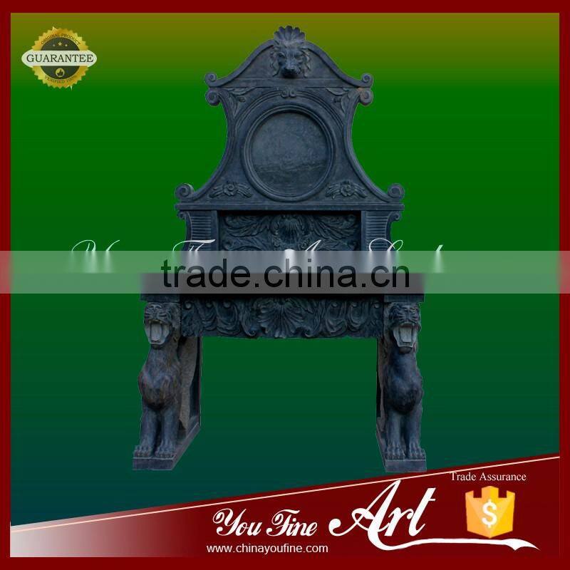 decoration black stone marble basin indoor