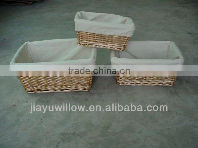 small willow wicker storage basket for decorations