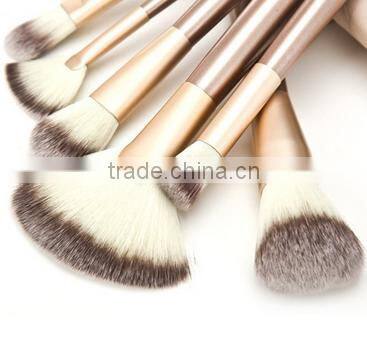 18pcs new style best rated travel personalized makeup brushes Rose Gold champagne