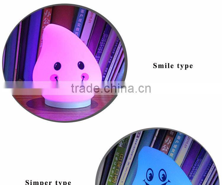 Summer new arrival led manual night light creative rechargeable lamp