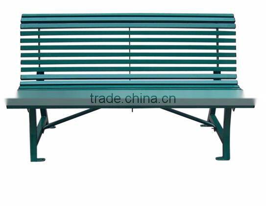 square tube outdoor metal bench