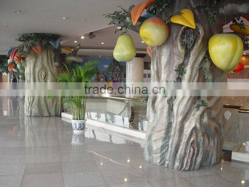 Fiberglass big ficus tree