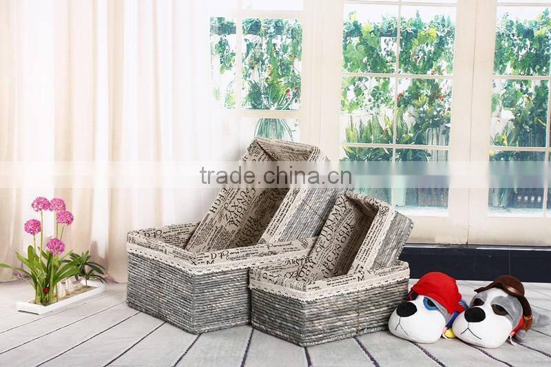 high grade wooden laundry basket with sets