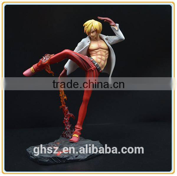 Custom lifelike staute samurai armor pvc statue shenzhen company