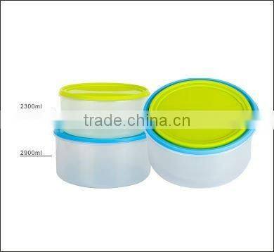 Plastic round meal prep containers and bento strorage lunch box food containers