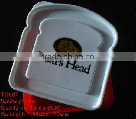Freshness Preservation Food Container Feature and Food Use Plastic Sandwich Packing Box
