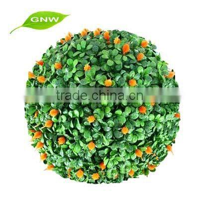 GNW BOX1011 Wholesale Plastic Plants Decorative Artificial Grass Preserved Boxwood Balls