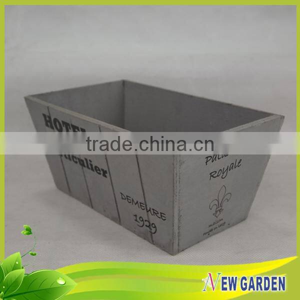 Fashionable Decorative Hand Craft Retangle Basket Wood/Wooden planter