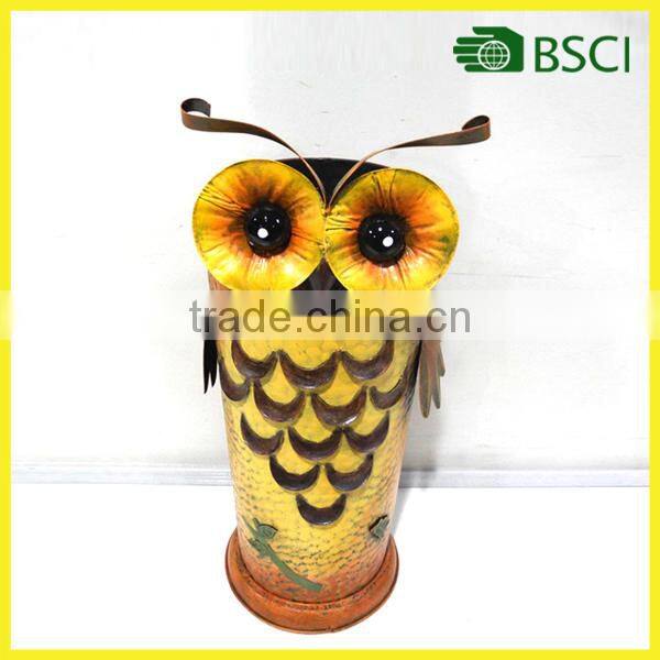 YS14794 the owl metal flower pot holder handicraft for home decoration