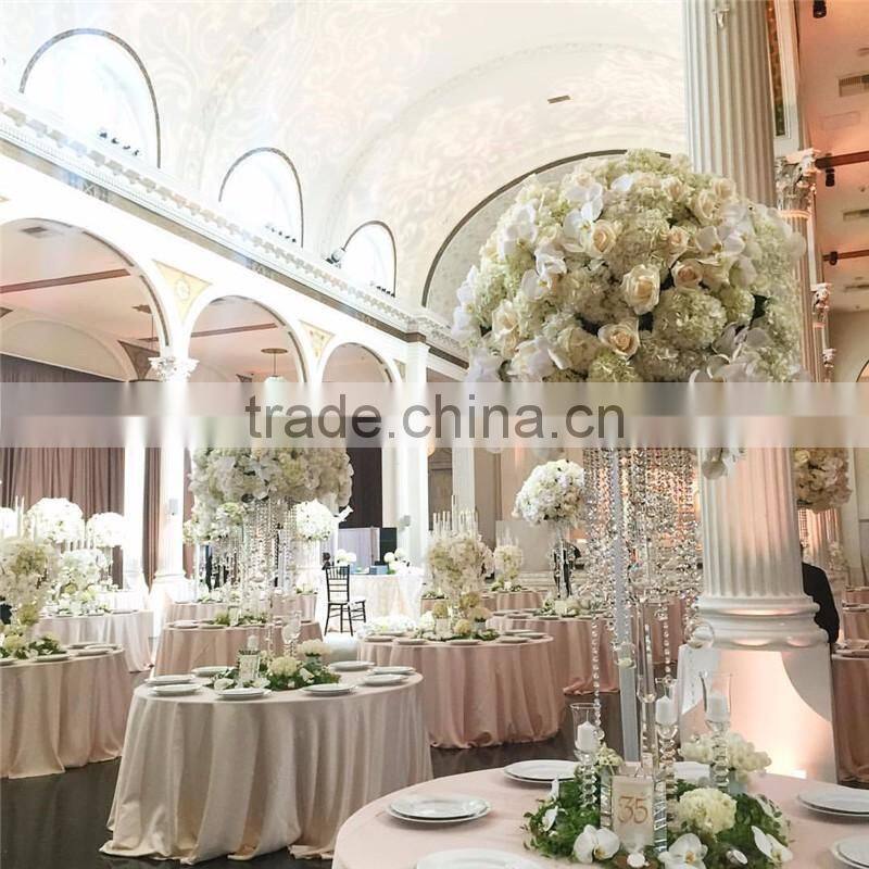 large crystal flower stand for event in many style