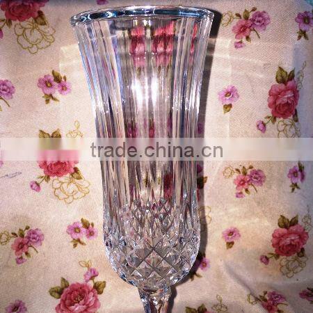 2015 New design clear embossed champagne Glass cup &Wine glass & Goblet