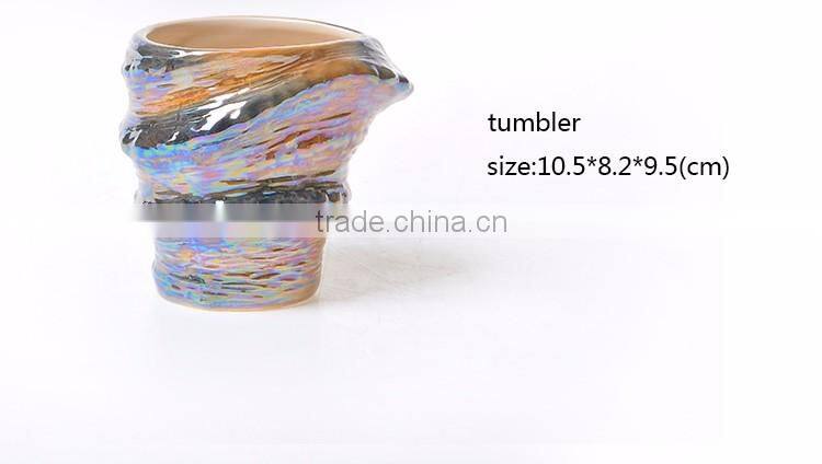 Hand painting pearl glaze conch bathroom fittings accessories