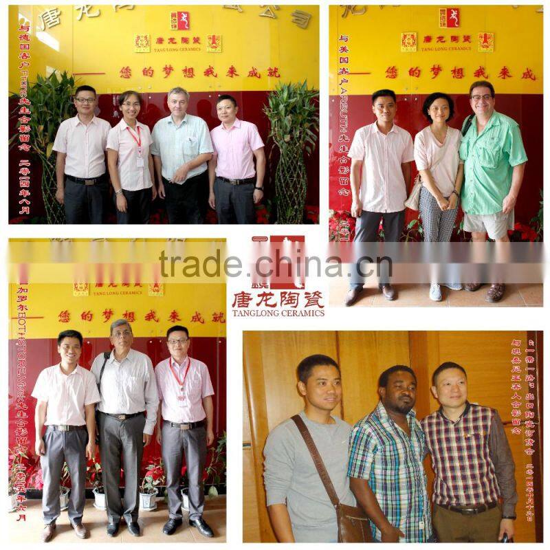 Custom-made red ceramic Garden Seat Stool