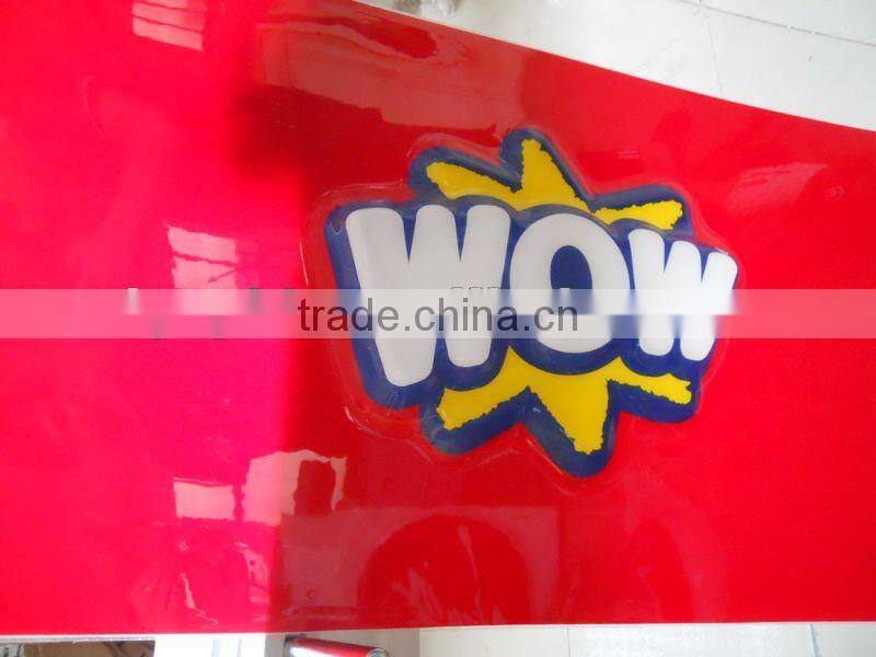OEM factory vac-formed thick blister plastic display billboard