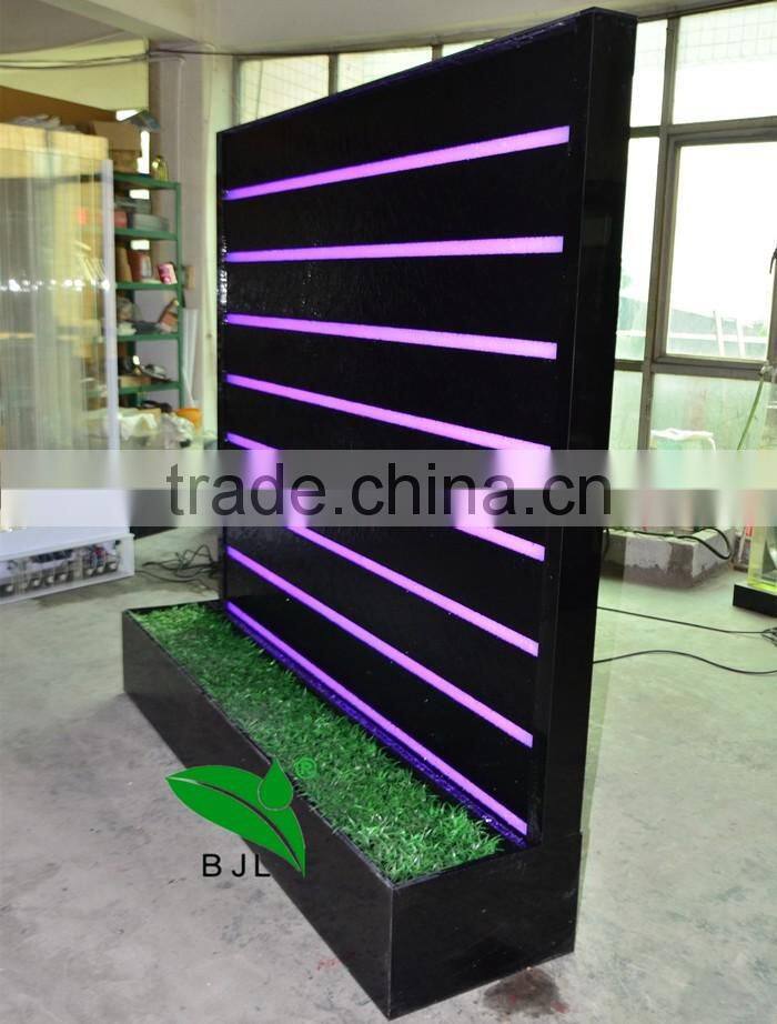 indoor artificial waterfall wall room divider with led light