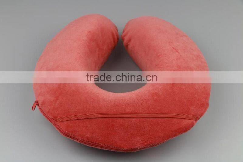 Memory Foam Travel Neck Pillow Washable Micro-Fiber Cover