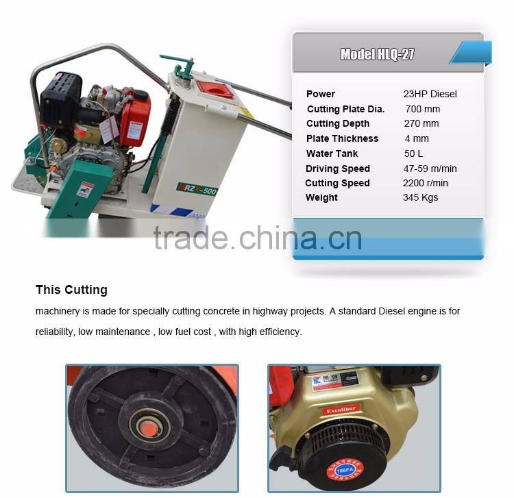 2015 Factory supply 13HP concrete gasoline engine Honda grass cutter/cutting machine