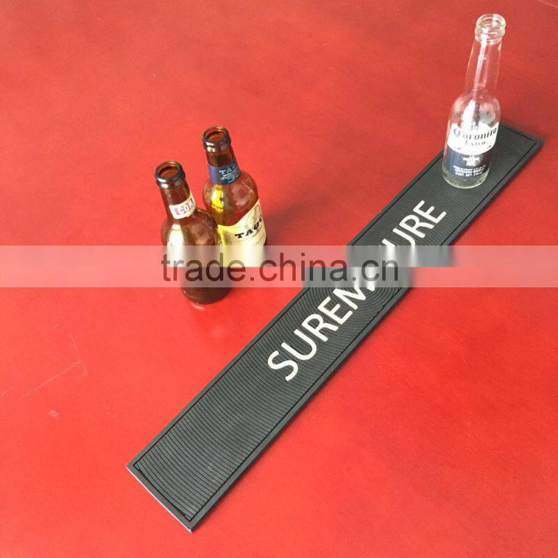 factory price 3D logo printed pvc bar mat