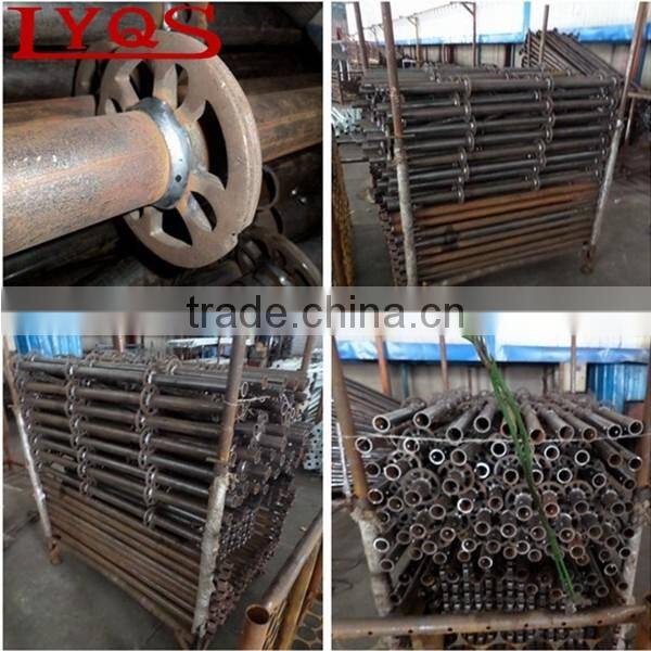 Hot dipped galvanized ringlock system scaffolding,ringlock standard, ledger, cross brace