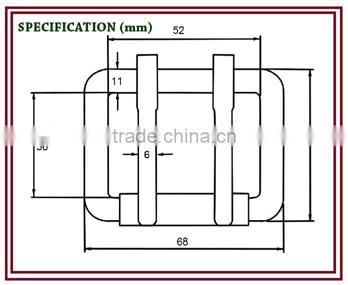 222 Forged Double Tongues Buckle