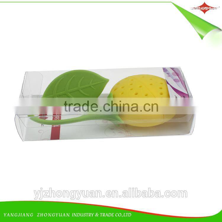 ZY-F1126 cute strawberry design silicone tea leaf strainer infuser diffuser filter