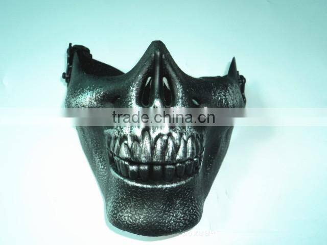 Plastic Cheap Horror Skull Half Face Mask