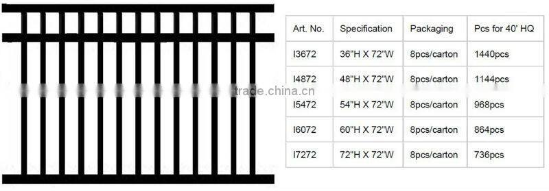 Residential Fence Garden Fence Picket Fence Aluminum Rail Fence, Aluminum Alloy Railing