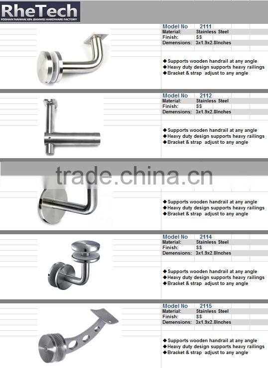 3" Heavy Duty Handrail Bracket in Satin Nickel